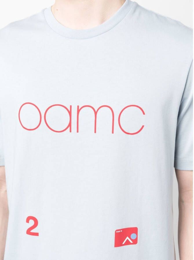 OAMC T-shirt met logoprint Blauw