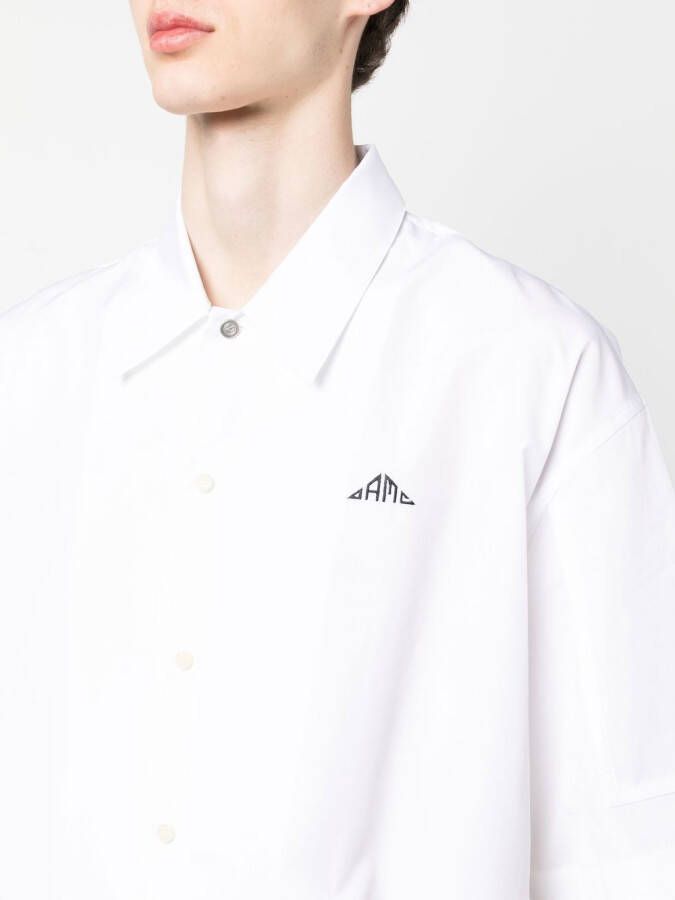 OAMC Overhemd met geborduurd logo Wit
