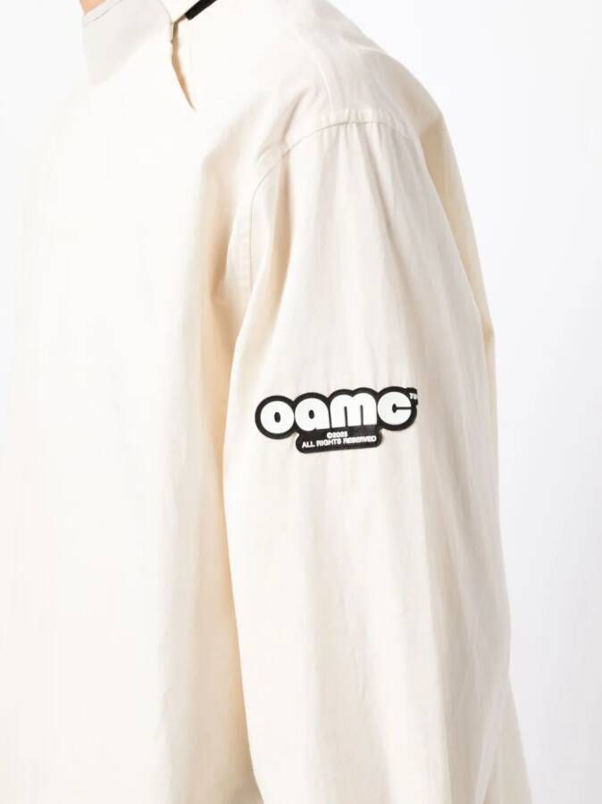 OAMC Overhemd met logopatch Wit