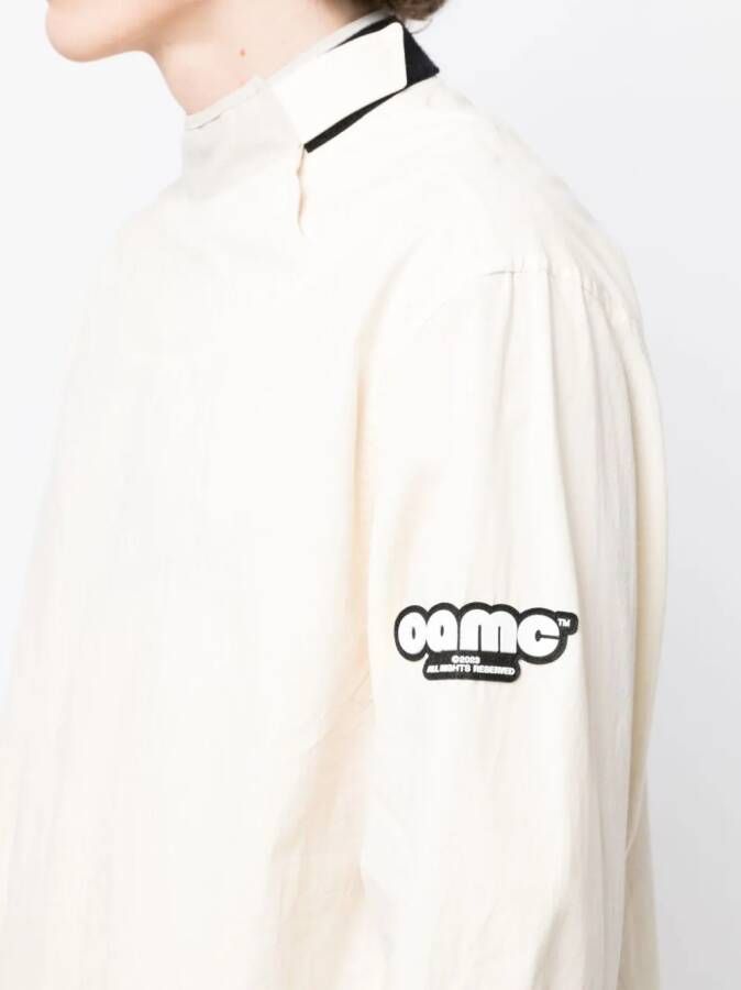 OAMC Overhemd met logoprint Beige
