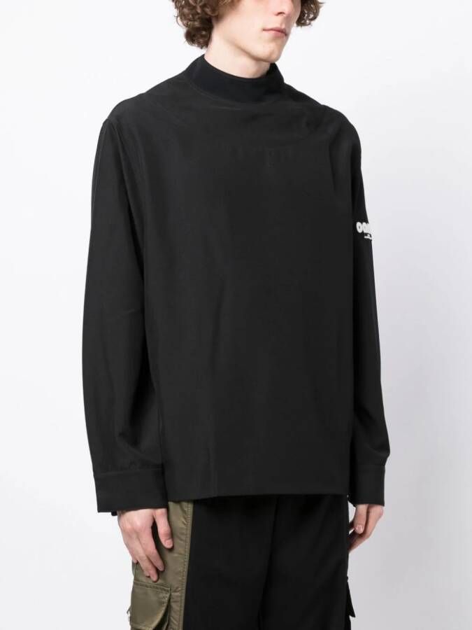 OAMC Overhemd met logoprint Zwart