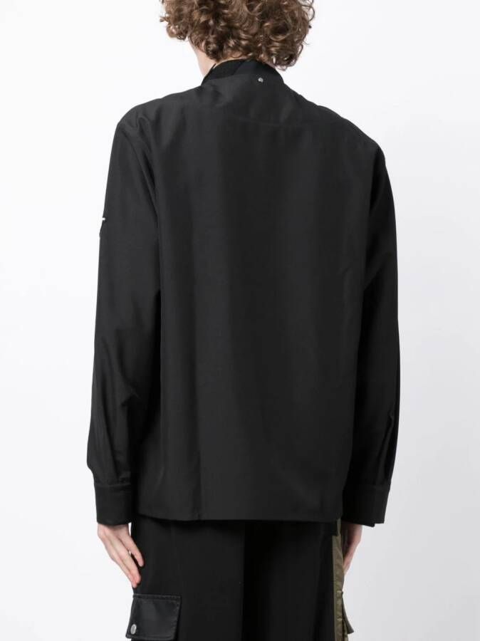 OAMC Overhemd met logoprint Zwart