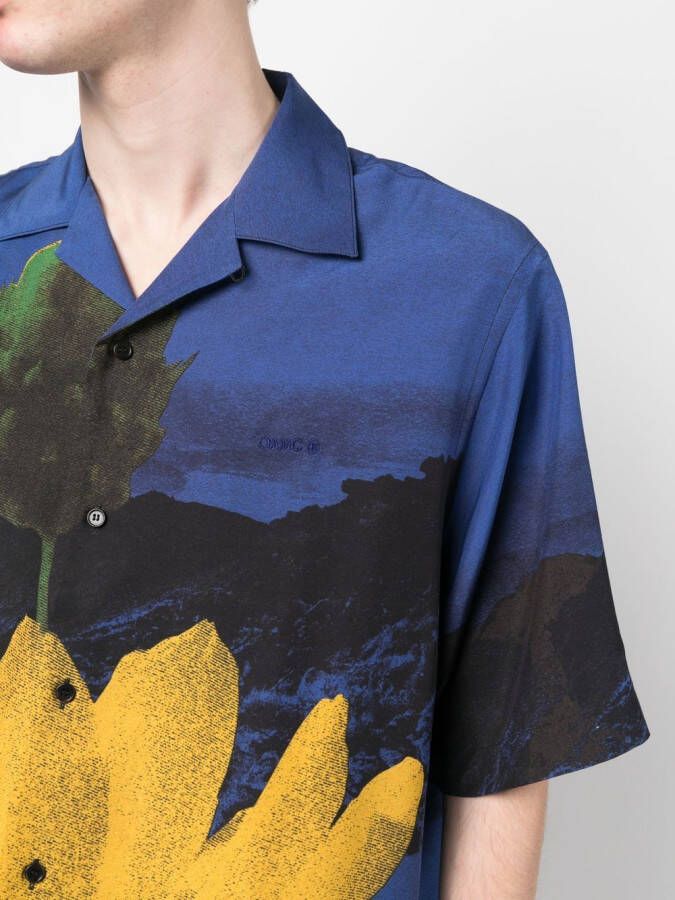 OAMC Overhemd met print Blauw
