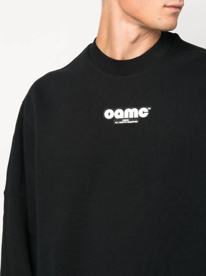 OAMC Sweater met logopatch Zwart