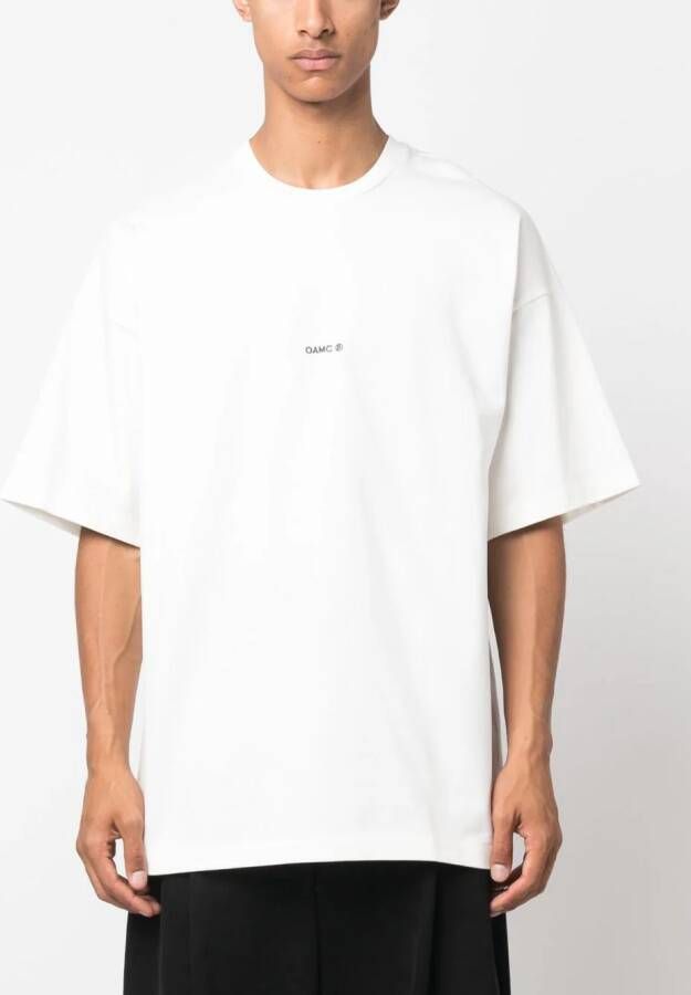 OAMC T-shirt met geborduurd logo Wit