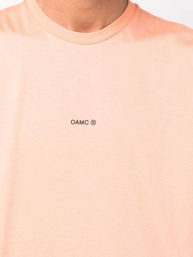 OAMC T-shirt met grafische patch Oranje