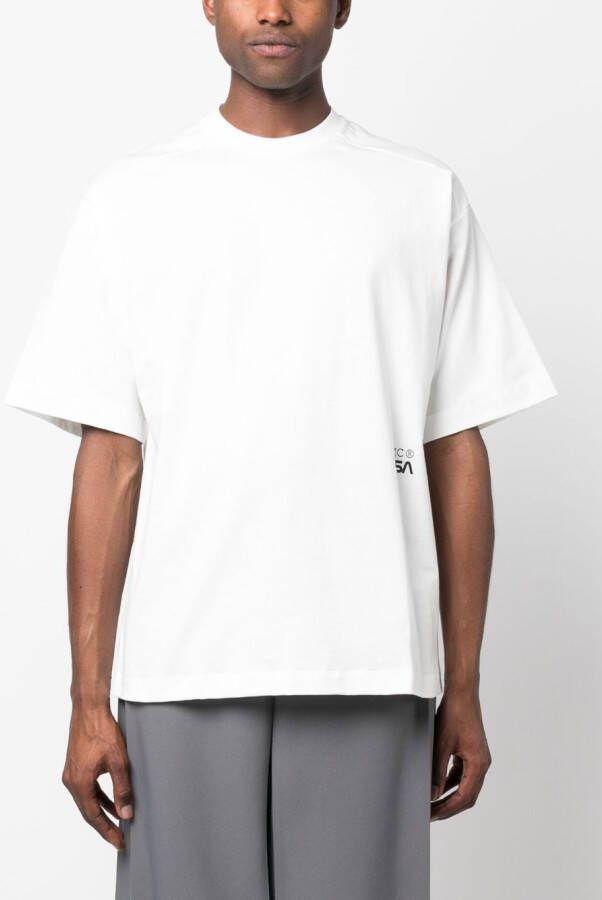 OAMC x Nasa T-shirt met print Wit