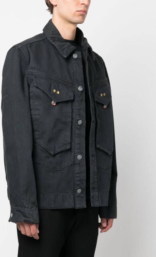 OBJECTS IV LIFE Button-up jack Grijs