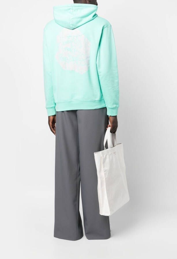 OBJECTS IV LIFE Hoodie met abstracte print Groen