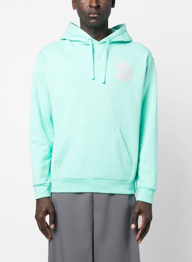 OBJECTS IV LIFE Hoodie met abstracte print Groen