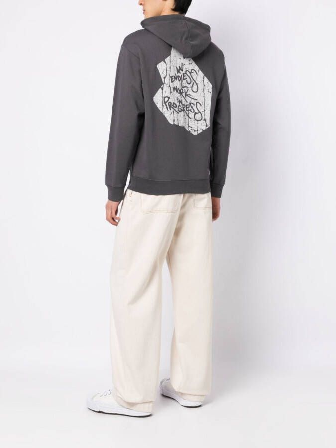 OBJECTS IV LIFE Hoodie met logoprint Grijs