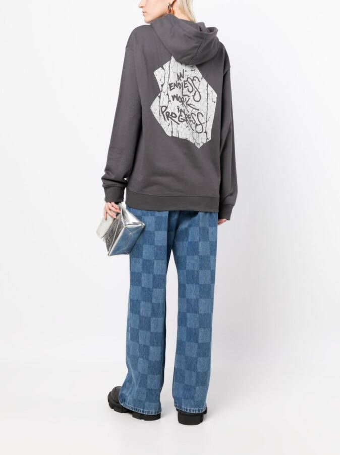 OBJECTS IV LIFE Hoodie met logoprint Grijs