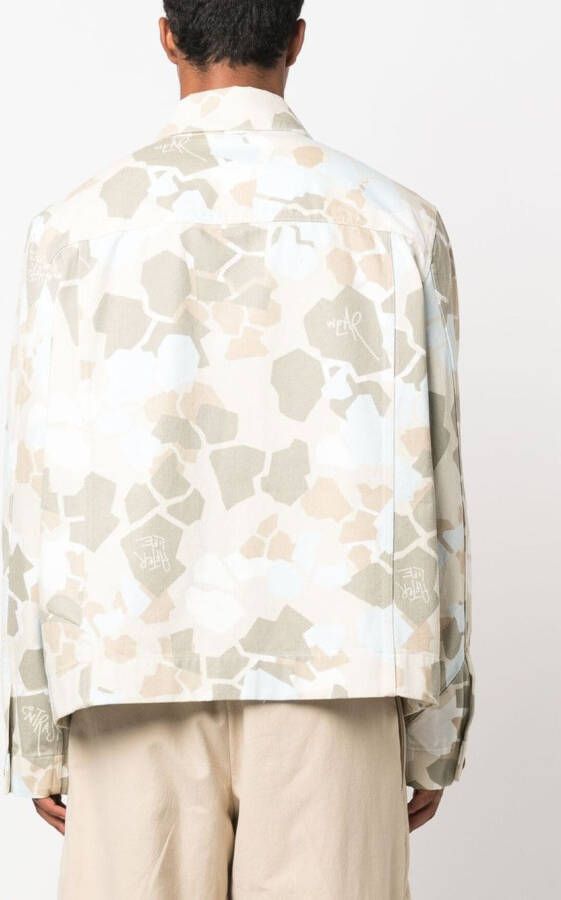 OBJECTS IV LIFE Jack met camouflageprint Beige