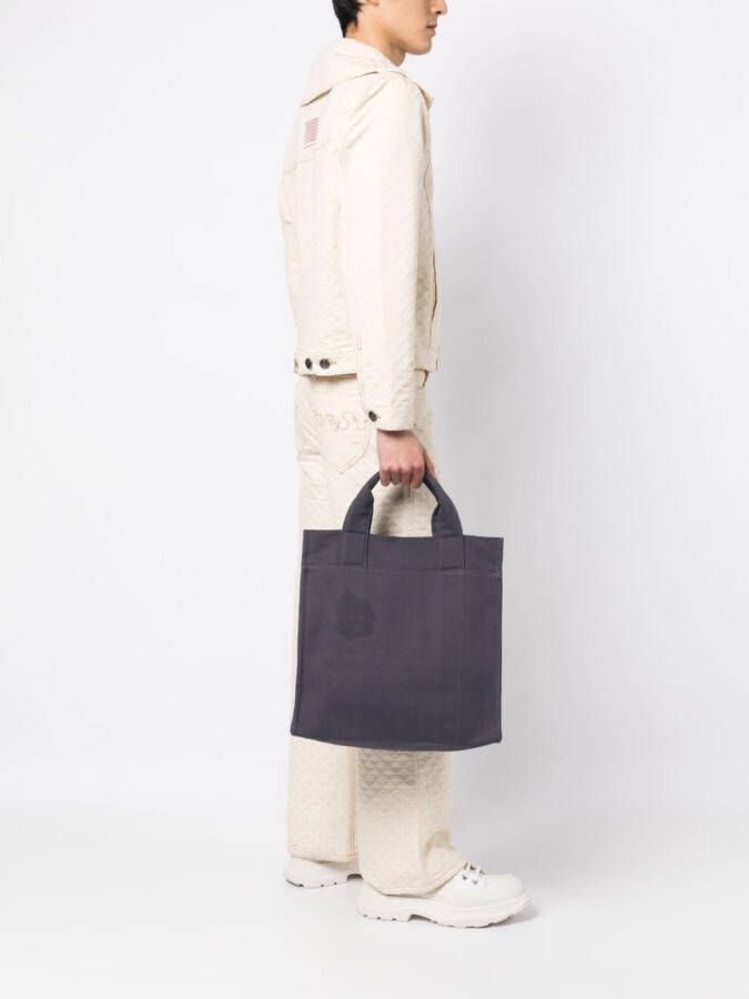 OBJECTS IV LIFE Shopper met logoprint Blauw
