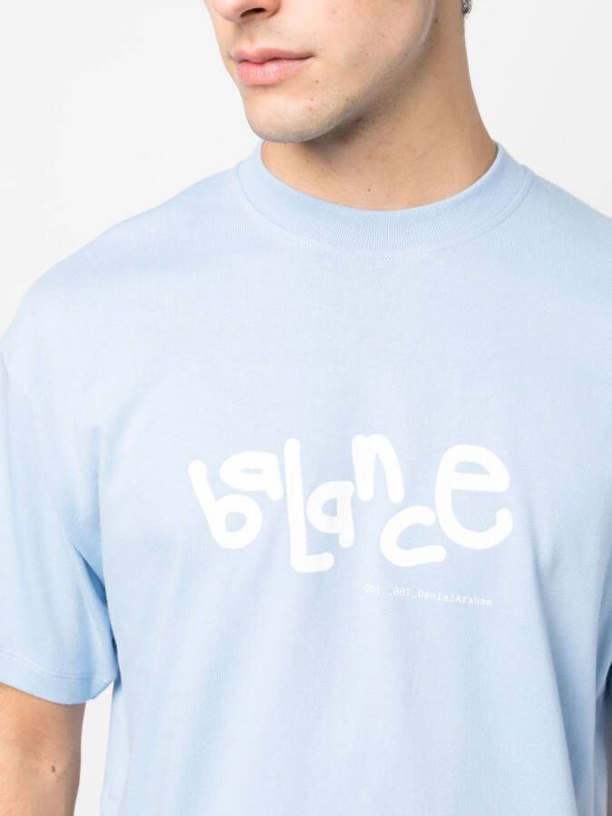 OBJECTS IV LIFE T-shirt met grafische print Blauw