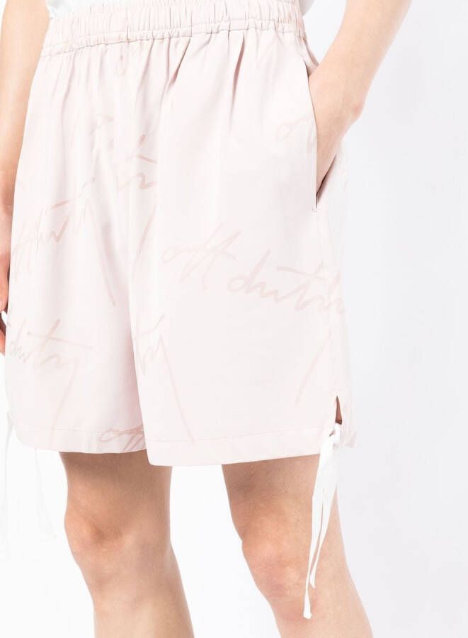 Off Duty Shorts met strik Beige