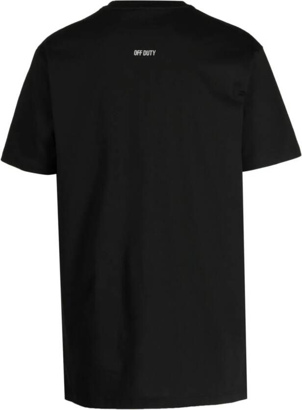 Off Duty T-shirt met logoprint Zwart