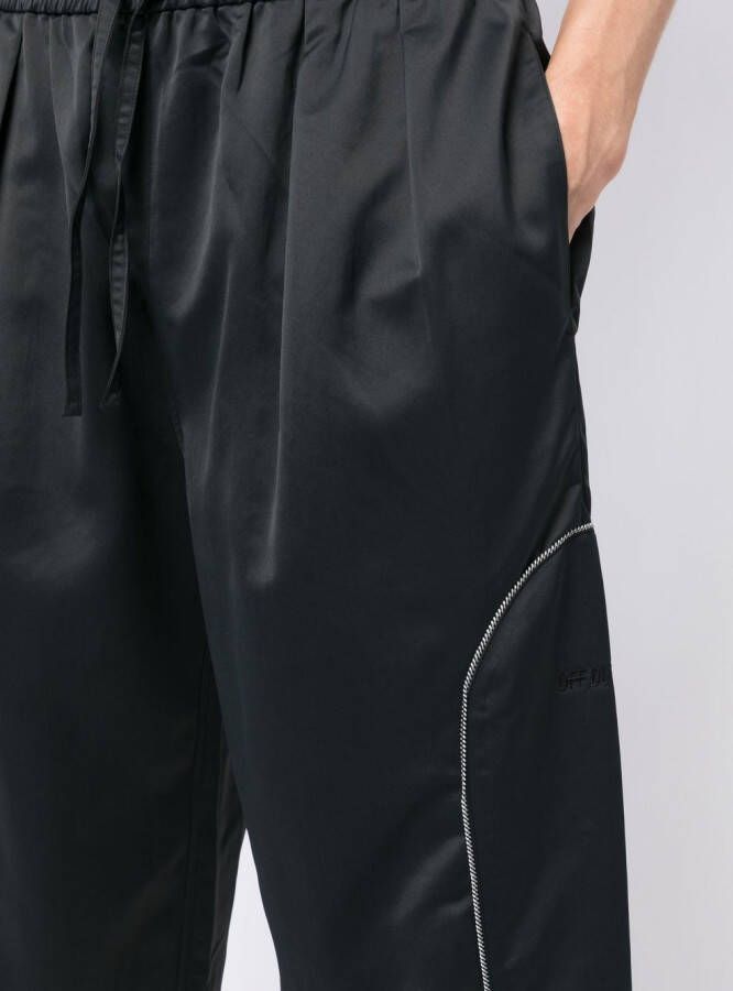 Off Duty Trainingsbroek met geborduurd logo Zwart