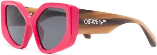 Off-White Denver zonnebril met oversized montuur Rood