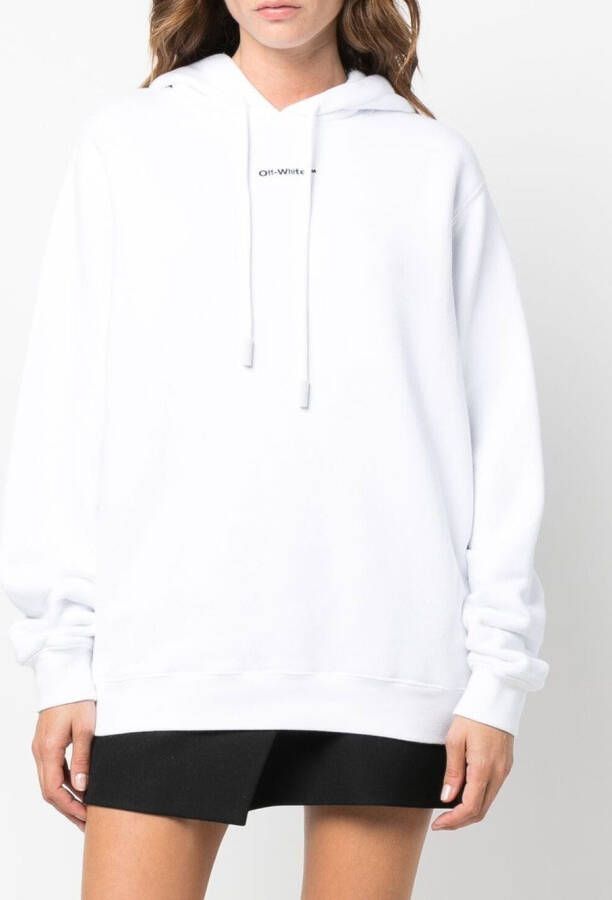 Off-White Katoenen hoodie Wit