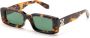 Off-White Eyewear Zonnebril met rechthoekig montuur Bruin - Thumbnail 2