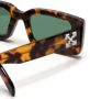 Off-White Eyewear Zonnebril met rechthoekig montuur Bruin - Thumbnail 3