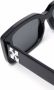 Off-White Arthur zonnebril met rechthoekig montuur Zwart - Thumbnail 3
