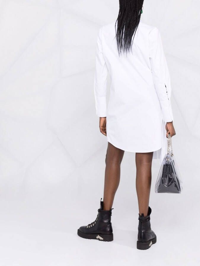 Off-White Asymmetrische blousejurk Zwart