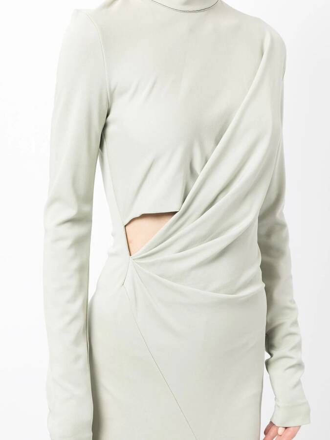Off-White Asymmetrische jurk Groen