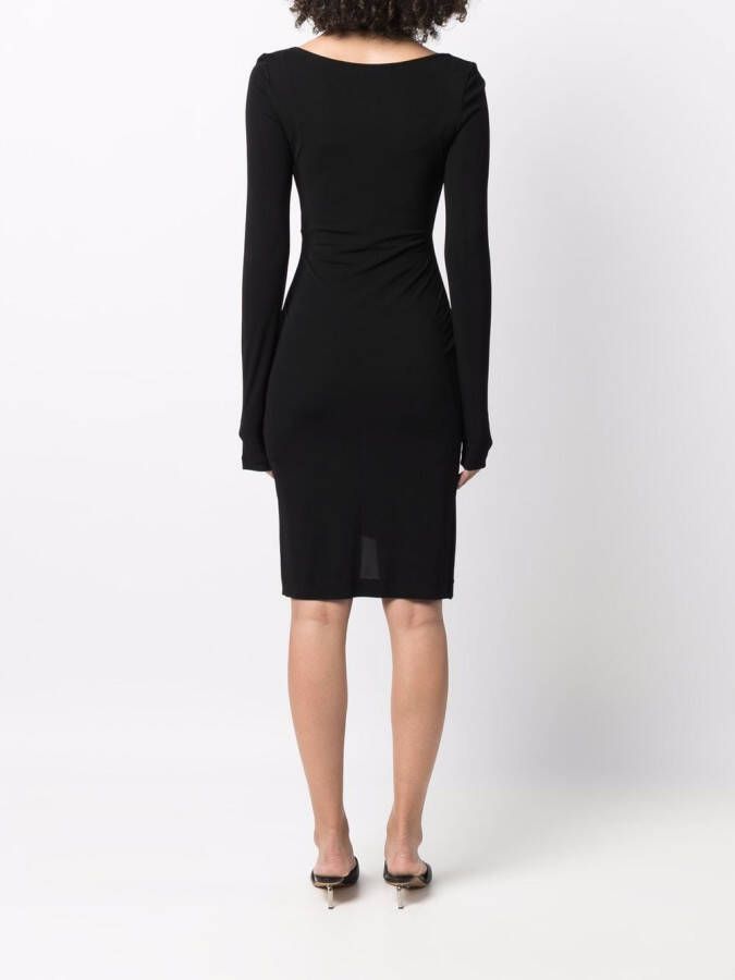 Off-White Asymmetrische jurk Zwart