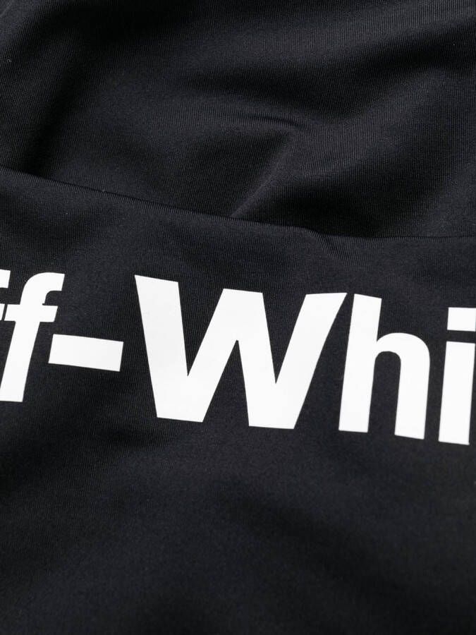 Off-White Badpak met logoprint Zwart