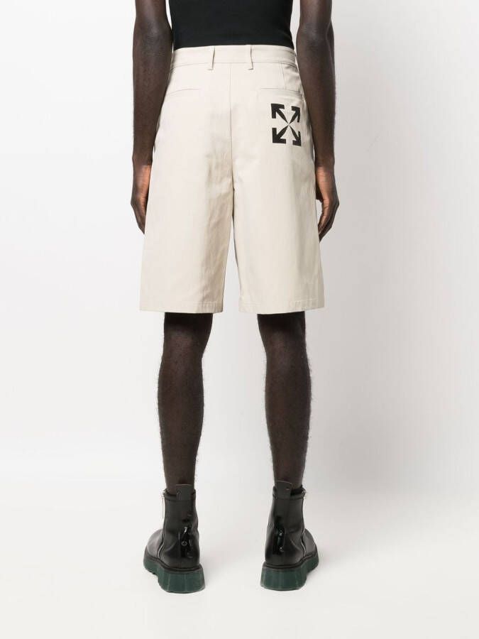 Off-White Bermuda shorts Beige