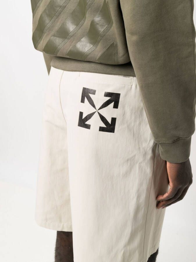 Off-White Bermuda shorts Beige