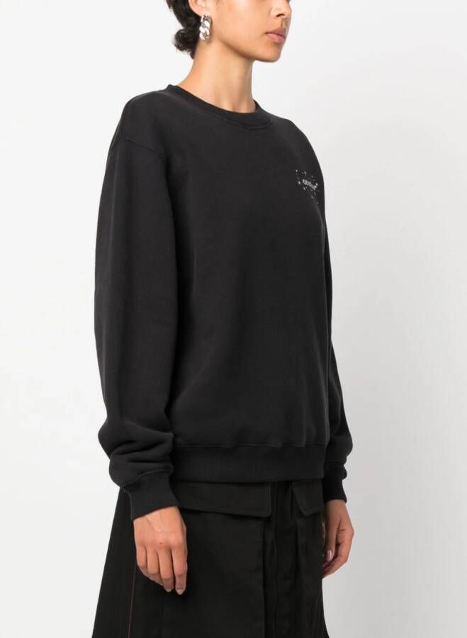 Off-White Katoenen sweater Zwart