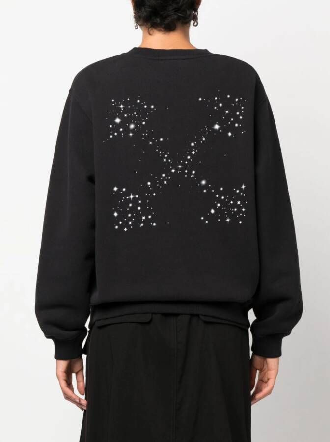 Off-White Katoenen sweater Zwart