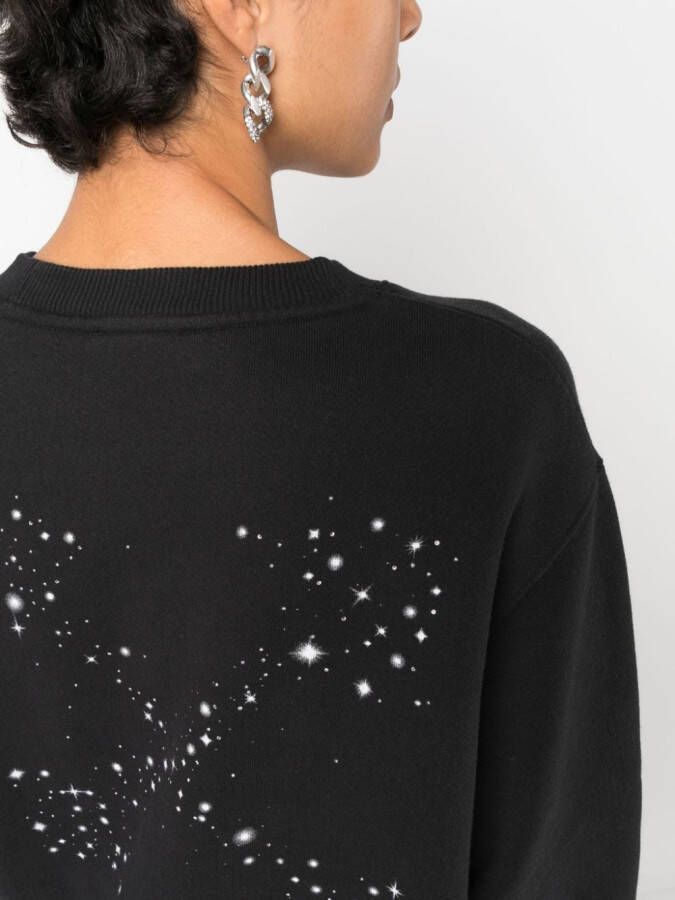 Off-White Katoenen sweater Zwart
