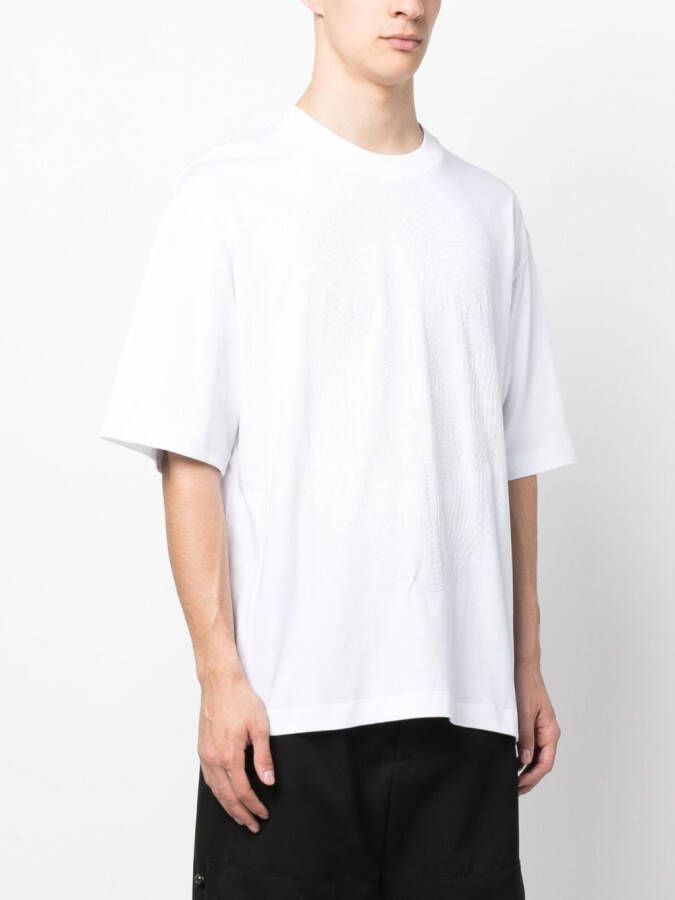 Off-White T-shirt met print Wit