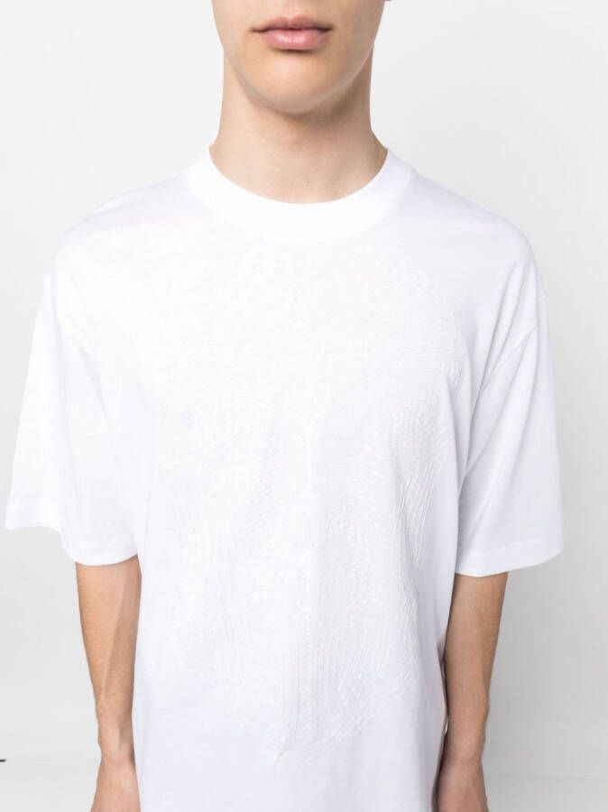 Off-White T-shirt met print Wit