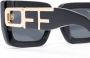 Off-White Eyewear Boston zonnebril met logo applicatie Zwart - Thumbnail 3