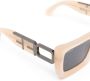 Off-White Eyewear Boston zonnebril met logopatch Beige - Thumbnail 3