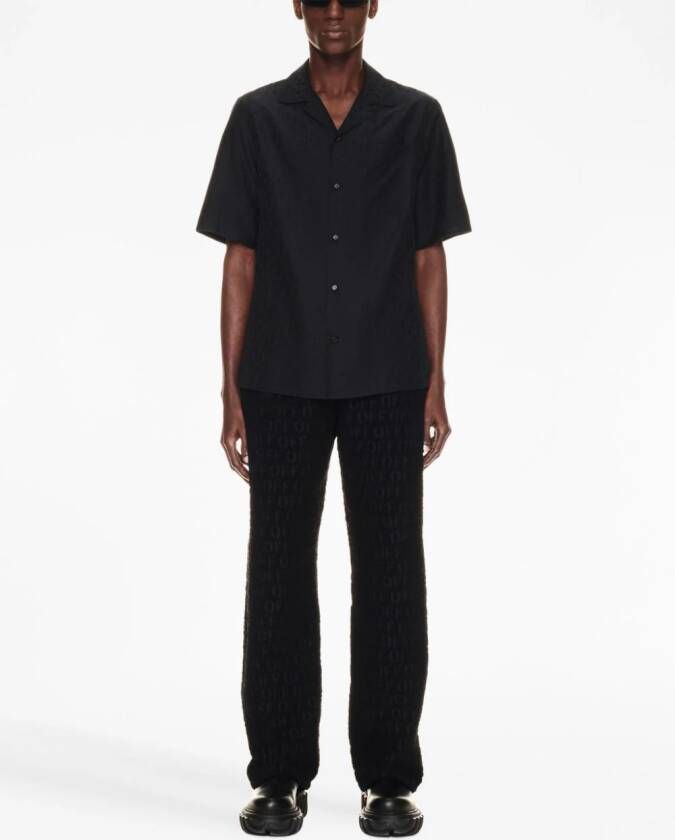 Off-White Bouclé broek Zwart
