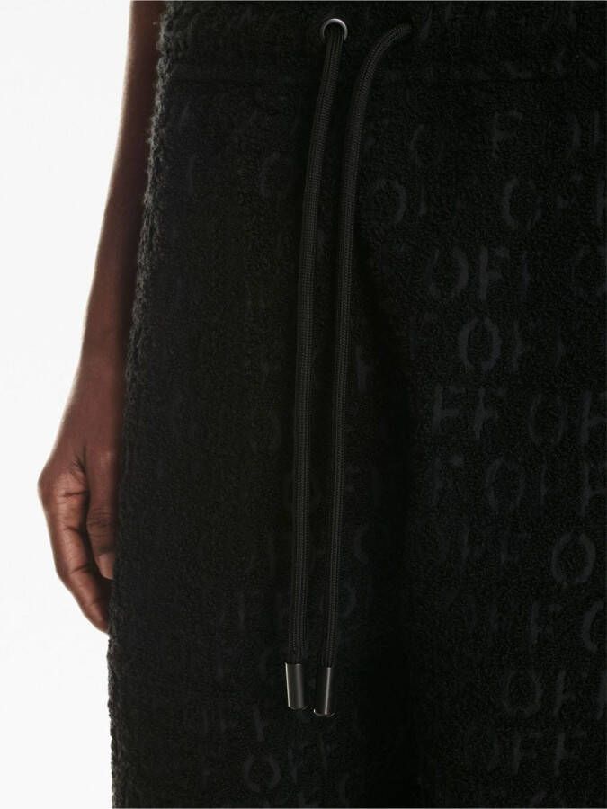 Off-White Bouclé broek Zwart