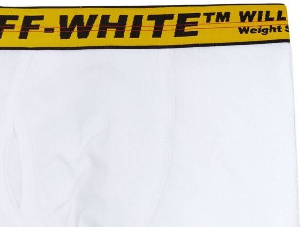 Off-White Boxershorts met logoband Wit