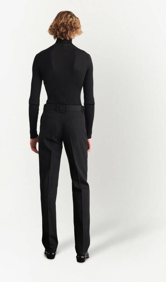 Off-White Broek met ceintuur Zwart