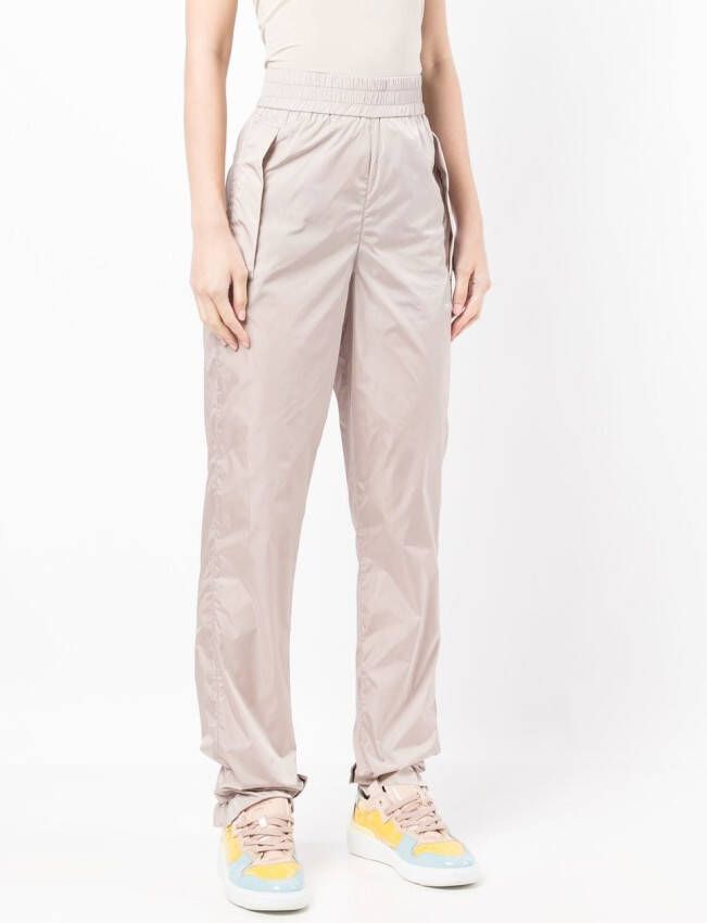 Off-White Broek met diagonale streep Bruin