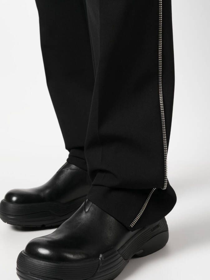 Off-White Broek met geborduurd logo Zwart