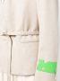 Off-White buckle-fastened single-breasted blazer Beige - Thumbnail 5