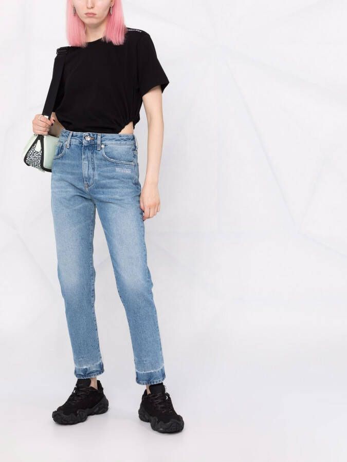 Off-White Cropped jeans Blauw