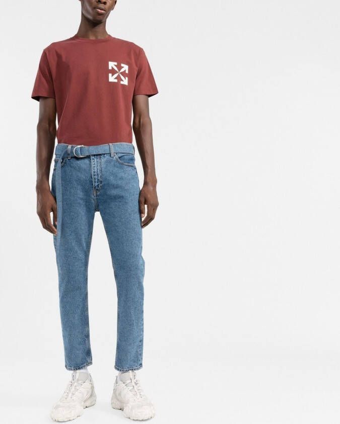 Off-White Cropped jeans Blauw