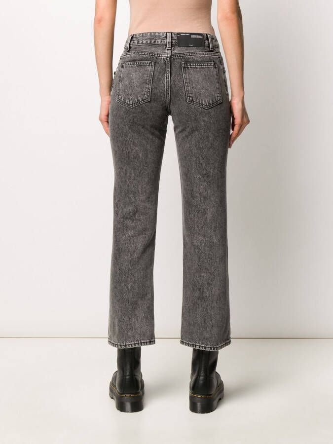 Off-White Cropped jeans Zwart